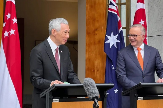 Hai nước Australia - Singapore tái khẳng định cam kết về Biển Đông