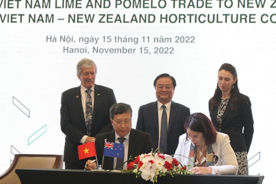 Việt Nam và New Zealand phát triển các chuỗi giá trị nông nghiệp công nghệ cao