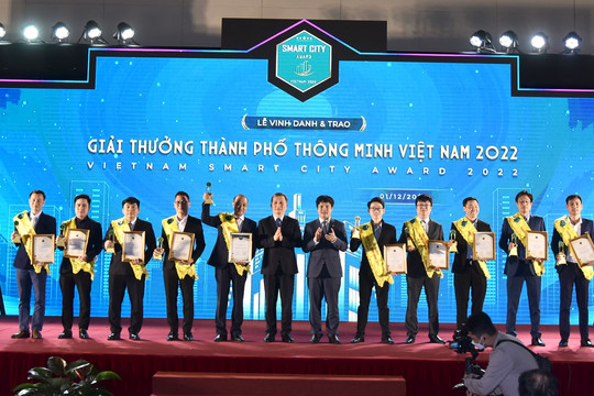 Trao 43 Giải thưởng thành phố thông minh Việt Nam 2022