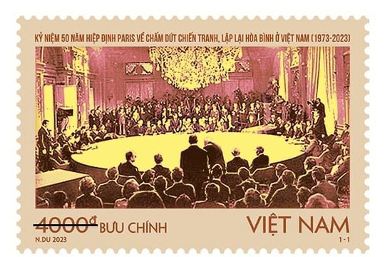 Phát hành bộ tem kỷ niệm 50 năm Hiệp định Paris chấm dứt chiến tranh ở Việt Nam