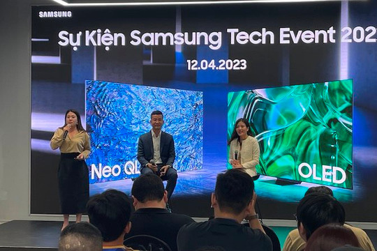 Samsung trình diễn các sản phẩm nghe nhìn năm 2023 tại Việt Nam