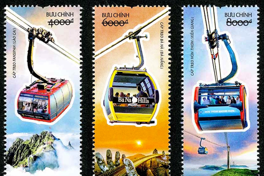 Phát hành bộ tem bưu chính “Cáp treo hiện đại”