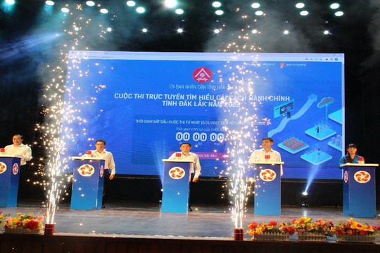 Tổ chức cuộc thi trực tuyến tìm hiểu CCHC tỉnh Đắk Lắk năm 2023