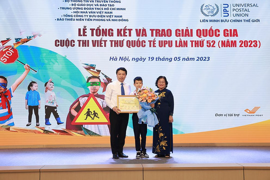 Học sinh Việt Nam giành giải Ba quốc tế cuộc thi viết thư UPU 2023