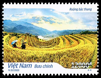 Phát hành bộ tem bưu chính về vẻ đẹp Ruộng bậc thang