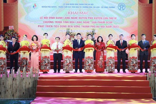 Gần 1.000 sản phẩm tham gia chương trình "Tinh hoa làng nghề, sản phẩm OCOP TP Hà Nội năm 2023"