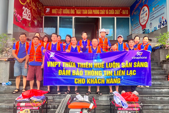 VNPT Thừa Thiên Huế nỗ lực khắc phục khó khăn, đảm bảo thông tin liên lạc trong lũ