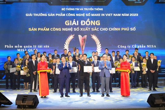 MISA được vinh danh Top 3 sản phẩm công nghệ số xuất sắc Make in Viet Nam 2023