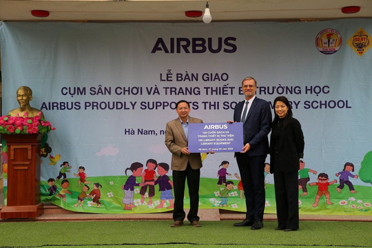Airbus hỗ trợ nâng cấp cơ sở vật chất giáo dục, khuyến khích ĐMST cho học sinh