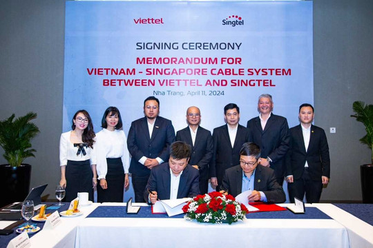 Viettel đầu tư tuyến cáp biển mới kết nối thẳng từ Việt Nam tới Singapore