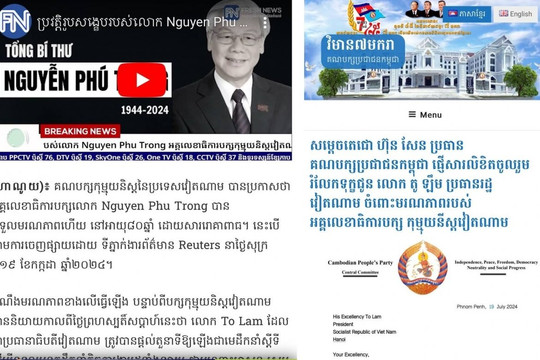 Báo chí Campuchia: Tổng Bí thư Nguyễn Phú Trọng là người cộng sản mẫu mực