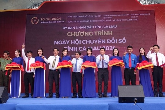 Chương trình Ngày hội chuyển đổi số tỉnh Cà Mau năm 2024 chính thức khai mạc