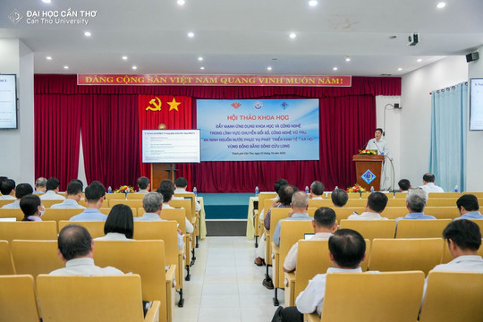 Đẩy mạnh ứng dụng khoa học và công nghệ trong lĩnh vực chuyển đổi số, công nghệ vũ trụ, an ninh nguồn nước phục vụ phát triển kinh tế - xã hội vùng Đồng bằng sông Cửu Long
