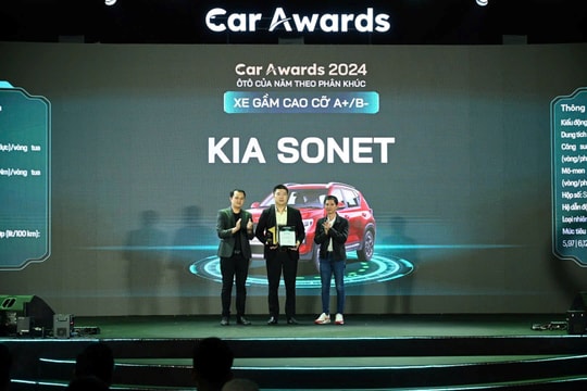 Kia New Sonet nhận giải thưởng Xe gầm cao cỡ A+/B- của năm tại Car Awards 2024