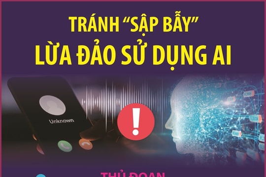 Tránh "sập bẫy" lừa đảo sử dụng AI