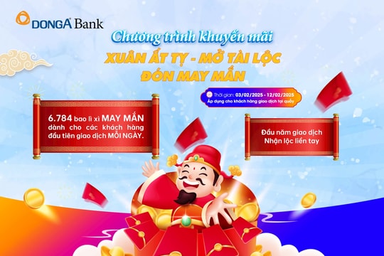 Xuân đến nhà, Lộc đến tay – Giao dịch ngay cùng DongA Bank