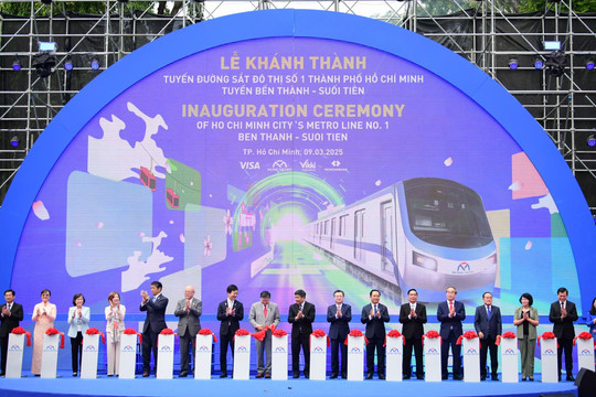 Khánh thành tuyến đường sắt đô thị số 1 TP Hồ Chí Minh tuyến Bến Thành - Suối Tiên