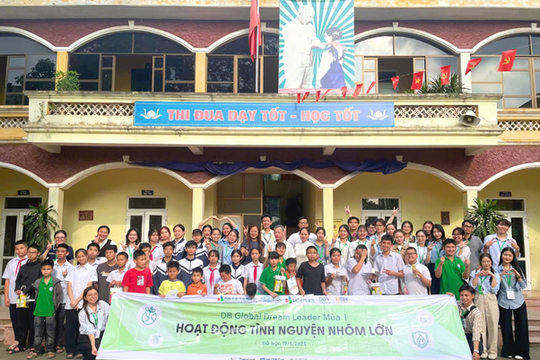 DB Global Dream Leader lan tỏa kỹ năng sống qua hoạt động nhóm lớn tại Trường chuyên biệt Bình Minh