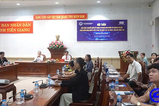 Tiền Giang: Đẩy mạnh chuyển đổi số trong cơ quan nhà nước và doanh nghiệp