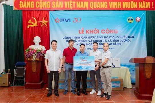 Khởi công xây dựng công trình nước sinh hoạt cho người dân xã Bình Dương, huyện Hòa An, tỉnh Cao Bằng