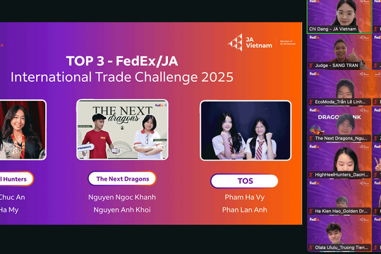 Ấn tượng những sản phẩm số của 6 học sinh Việt Nam tham dự FedEx/JA 2025