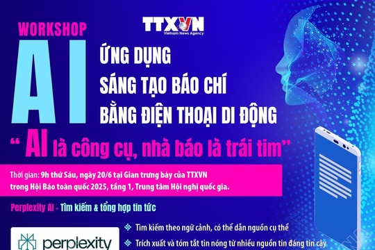 Trải nghiệm sử dụng AI tại gian trưng bày của TTXVN ở Hội Báo toàn quốc 2025