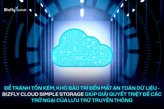 Để tránh tốn kém, khó bảo trì mất an toàn dữ liệu, Bizfly Cloud Simple Storage giúp giải quyết các trở ngại của lưu trữ truyền thống