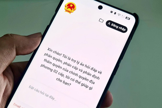 Trợ lý ảo giúp tra cứu đơn vị hành chính mới