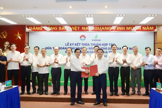 Hà Tĩnh và Tập đoàn Công nghiệp - Năng lượng quốc gia Việt Nam tiếp tục đổng hành thúc đẩy công nghệ xanh, năng lưọng sạch