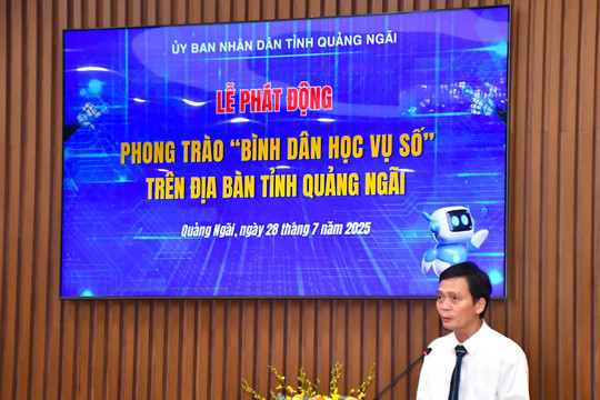 Quảng Ngãi phát động phong trào “Bình dân học vụ số”