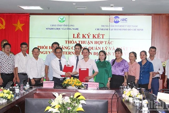 VNNIC đồng hành cùng Sở KH&CN tỉnh Vĩnh Long trên 5 mục tiêu trọng điểm