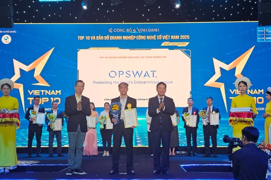 OPSWAT Việt Nam được vinh danh nhờ khả năng bảo vệ hạ tầng trọng yếu