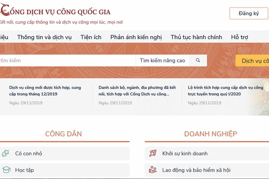 Đề xuất quy chế mới quản lý Cổng Dịch vụ công quốc gia: Bước hoàn thiện thể chế cho Chính phủ số