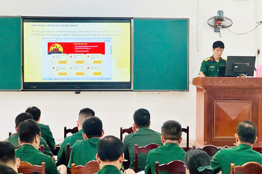 Điều kiện tiên quyết thúc đẩy chuyển đổi số ở Trường Sĩ quan Lục quân 1