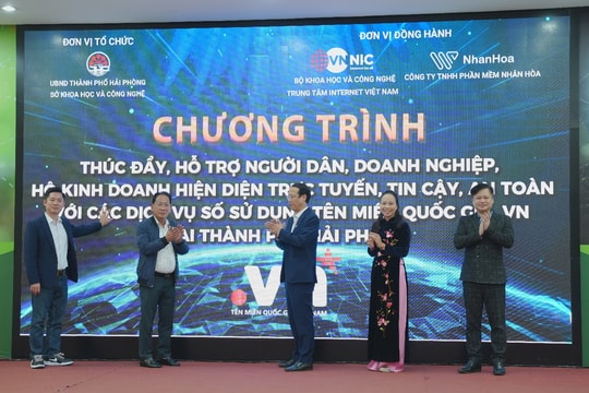 Hải Phòng hướng tới xã hội số toàn diện với “Hiện diện trực tuyến tin cậy, an toàn với tên miền .vn”