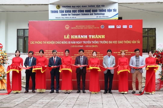 Khánh thành các phòng thí nghiệm trọng điểm và công trình hợp tác quốc tế chào mừng 80 năm Ngày truyền thống Trường Đại học GTVT
