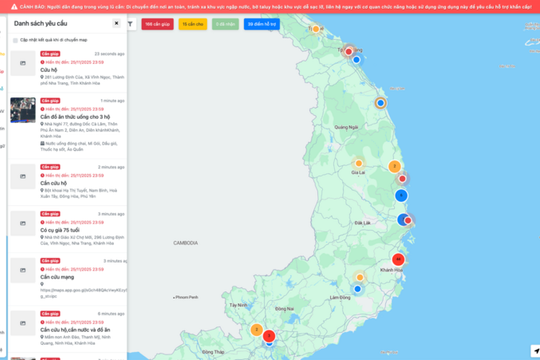 Cuutro.jci.vn - Nền tảng số hỗ trợ cứu trợ người dân vùng bị ảnh hưởng bởi thiên tai