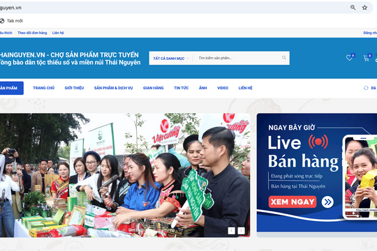 Chợ điện tử Thái Nguyên: Mở lối cho sản phẩm vùng cao