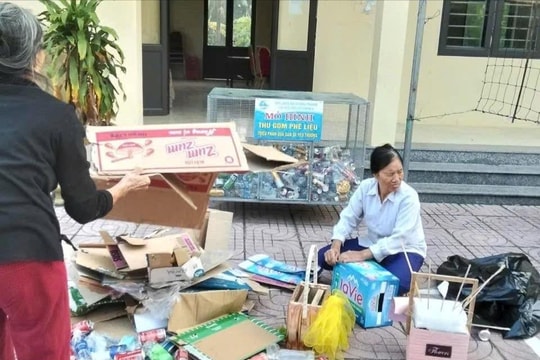 Hoằng Lộc tiếp tục nhân rộng mô hình “Biến rác thải nhựa thành tiền” hỗ trợ hộ nghèo