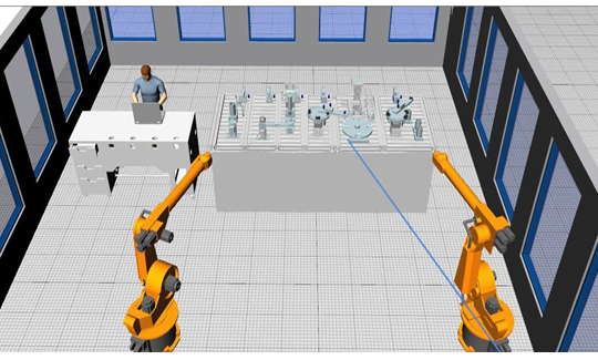 Hệ thống mô hình thực hành quản lý sản xuất MES, tự động hóa trong nhà máy thông minh và mô phỏng số phục vụ nghiên cứu và đào tạo