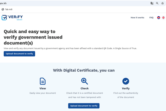Philippines và Campuchia hợp tác xác minh số