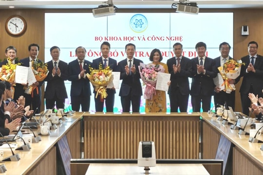 Bộ Khoa học và Công nghệ trao quyết định bổ nhiệm lãnh đạo 4 đơn vị