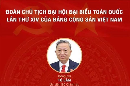 [Infographic]Đoàn Chủ tịch Đại hội Đảng toàn quốc lần thứ XIV