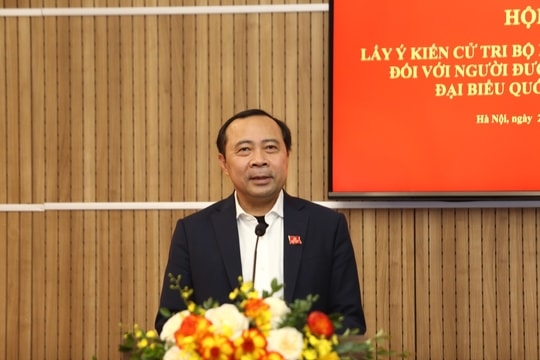 100% cử tri Bộ KH&CN giới thiệu Thứ trưởng Thường trực Vũ Hải Quân ứng cử Đại biểu Quốc hội khoá XVI