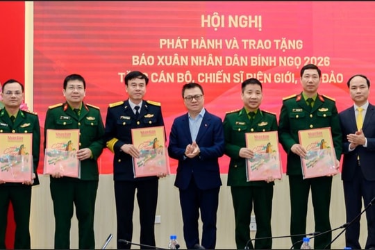 Bốn vạn tờ Báo Xuân Nhân Dân 2026 được Bưu điện gửi đến cán bộ, chiến sĩ biên giới, hải đảo