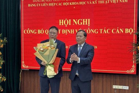 GS.VS. Châu Văn Minh làm Bí thư Đảng ủy Liên hiệp các hội Khoa học và Kỹ thuật Việt Nam