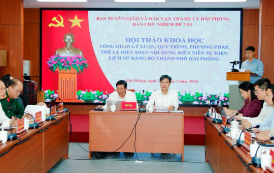 Hải Phòng: Hoàn thiện cơ sở lý luận và phương pháp biên soạn biên niên lịch sử Đảng bộ thành phố