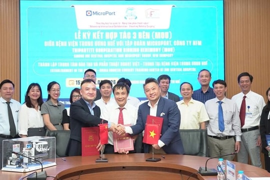 Thành lập Trung tâm Đào tạo phẫu thuật robot Việt - Trung đầu tiên tại Việt Nam