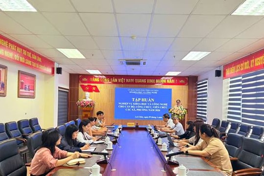 Lai Châu bồi dưỡng nghiệp vụ khoa học - công nghệ cho đội ngũ cán bộ cơ sở