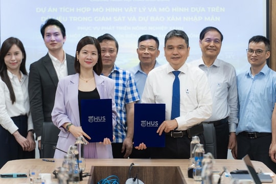 Ứng dụng AI trong dự báo sớm xâm nhập mặn tại Đồng bằng sông Hồng